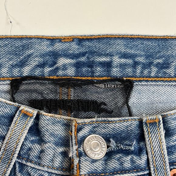 Reformation Levis Reworked 501 Distressed Cut Off Shorts Womens Sz S - Picture 11 of 15